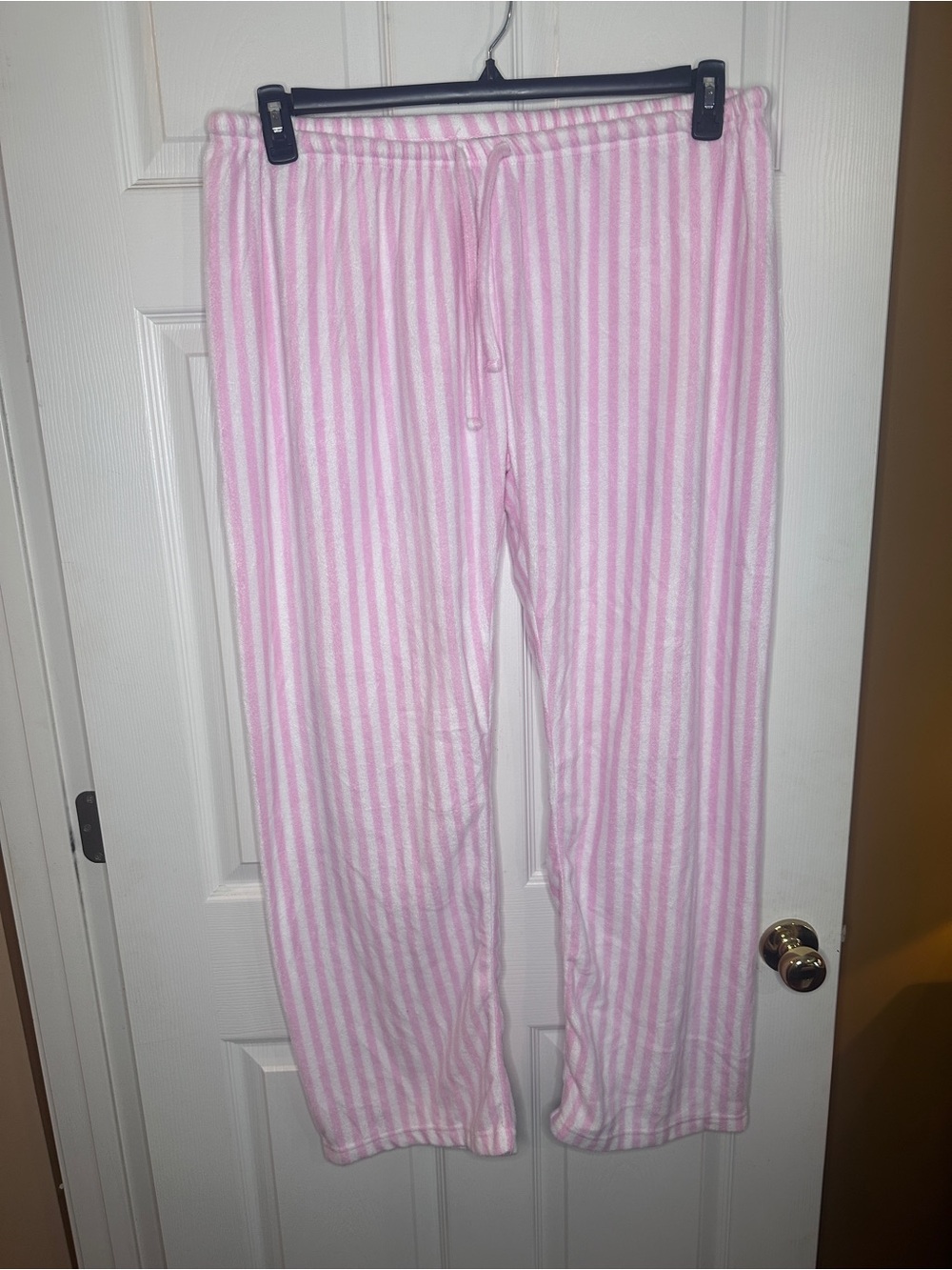 Cozy Pink & White Stripe Women's Pajama Pants